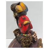 Highly Decorated Old Yoruba Headdress Mask w/Cowries & Trade Beads Highly Decorated Old Yoruba Headdress Mask w/Cowries & Trade Beads