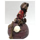 Highly Decorated Old Yoruba Headdress Mask w/Cowries & Trade Beads Highly Decorated Old Yoruba Headdress Mask w/Cowries & Trade Beads