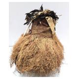 Woven Fiber & Raffia Binji Ceremonial Initiation Bird Mask Woven Fiber & Raffia Binji Ceremonial Initiation Bird Mask
