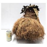 Woven Fiber & Raffia Binji Ceremonial Initiation Bird Mask Woven Fiber & Raffia Binji Ceremonial Initiation Bird Mask