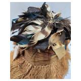 Woven Fiber & Raffia Binji Ceremonial Initiation Bird Mask Woven Fiber & Raffia Binji Ceremonial Initiation Bird Mask
