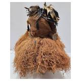 Woven Fiber & Raffia Binji Ceremonial Initiation Bird Mask Woven Fiber & Raffia Binji Ceremonial Initiation Bird Mask