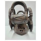 Impressive Old Carved Yoruba Gelede Helmet Mask Impressive Old Carved Yoruba Gelede Helmet Mask