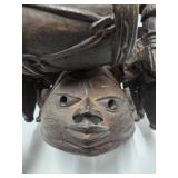 Impressive Old Carved Yoruba Gelede Helmet Mask Impressive Old Carved Yoruba Gelede Helmet Mask