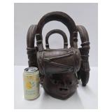 Impressive Old Carved Yoruba Gelede Helmet Mask Impressive Old Carved Yoruba Gelede Helmet Mask