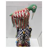 Lovely Beaded Yoruba Royalty Crown Headpiece w/Birds Lovely Beaded Yoruba Royalty Crown Headpiece w/Birds
