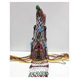 Lovely Beaded Yoruba Royalty Crown Headpiece w/Birds Lovely Beaded Yoruba Royalty Crown Headpiece w/Birds