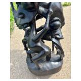 Awesome Old Makonde Ebony Carved Abstract Spirit Sculpture Awesome Old Makonde Ebony Carved Abstract Spirit Sculpture