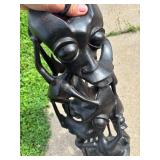 Awesome Old Makonde Ebony Carved Abstract Spirit Sculpture Awesome Old Makonde Ebony Carved Abstract Spirit Sculpture