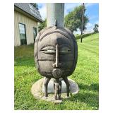 Unusual Old Senufo Masked Figure Unusual Old Senufo Masked Figure