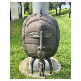 Unusual Old Senufo Masked Figure Unusual Old Senufo Masked Figure