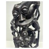 Awesome Old Makonde Ebony Carved Abstract Spirit Sculpture Awesome Old Makonde Ebony Carved Abstract Spirit Sculpture