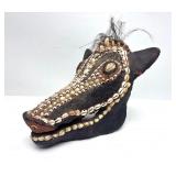 Exceptional Melanesian Overmodeled Boar Skull Exceptional Melanesian Overmodeled Boar Skull