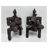 Pair of Early Highly Decorated Namji Ritual Dolls Pair of Early Highly Decorated Namji Ritual Dolls