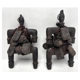 Pair of Early Highly Decorated Namji Ritual Dolls Pair of Early Highly Decorated Namji Ritual Dolls