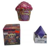 Toy Mystery Lot - From  Confetti Party, Birds of Prey Harley Quinn and POP Adventures  Disney Frozen II