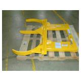Double Steel Drum Grabber Lift, transport and deposit 55-gallon steel drums with your forklift. or Bobcat Double Steel Drum Grabber Lift, transport and deposit 55-gallon steel drums with your forklift. or Bobcat
