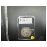 KEY DATE 1891-CC Morgan Silver Dollar