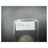 KEY DATE 1891-CC Morgan Silver Dollar