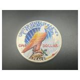1922 "Colorized" Peace Silver Dollar
