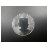2018 BU Canadian 1.25 Oz. .9999 Silver Buffalo $8 Coin