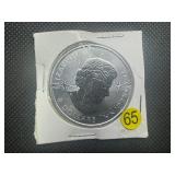 2018 BU Canadian 1.25 Oz. .9999 Silver Buffalo $8 Coin