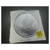 2018 BU Canadian 1.25 Oz. .9999 Silver Buffalo $8 Coin