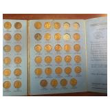 Wheat Penny Set 1909 to 1940 (74 of 89 coins) Many Semi-Key Dates!!  Wholesale Price Guide for G4 $58.00