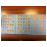 One-A-Year Cent Collection 1909 - 1975 (58 of 66 coins)