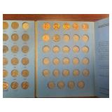 One-A-Year Cent Collection 1909 - 1975 (58 of 66 coins)