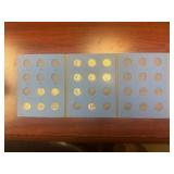 Three 90% Silver and Ten Clad Washington Quarters in Whitman Book