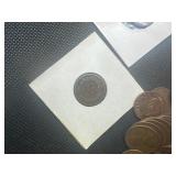 48 One Cent Coins: 1936 Philippines Large Cent; 1906 Indian Head; and 46 Lincoln Cents - Many Better Early Dates (8) 1917 P,D, S, (9) 1918  P,D, S; (11) 1919 P,D, S; (9) 1928 P,D, S; and (9) mixed dat