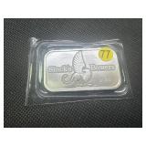 2023 BU Stacks & Bowers 1 Oz. Silver Bar