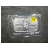 2023 BU Stacks & Bowers 1 Oz. Silver Bar