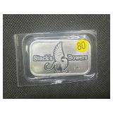 2023 BU Stacks & Bowers 1 Oz. Silver Bar
