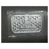 2023 BU Stacks & Bowers 1 Oz. Silver Bar