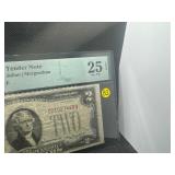1928D $2.00 Graded Red Legal Tender Note PMG Very Fine 25 EPQ