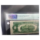 1928D $2.00 Graded Red Legal Tender Note PMG Very Fine 25 EPQ