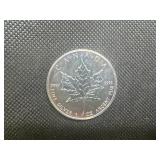 1989 Brilliant Uncirculated .9999 1 Oz. Silver Canada Maple Leaf