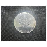 1989 Brilliant Uncirculated .9999 1 Oz. Silver Canada Maple Leaf