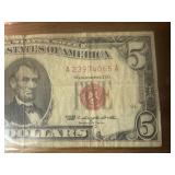 1963 Red Seal $5 Bill