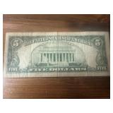 1963 Red Seal $5 Bill