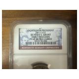 18th President 2011 S $1 Ulysses S Grant NGC Early Releases 69 Ultra Cameo