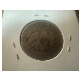 1877 Seated Liberty Quarter