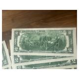 Ten Sequential $2 Bills