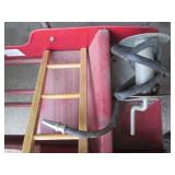 Vintage metal Firetruck pedal car...