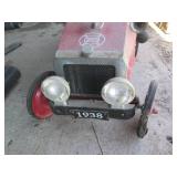 Vintage metal Firetruck pedal car...