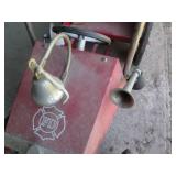 Vintage metal Firetruck pedal car...