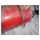 Portable air tank with hose gauge a...