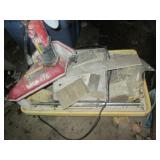 MK 470 wet tile saw with an assortm...